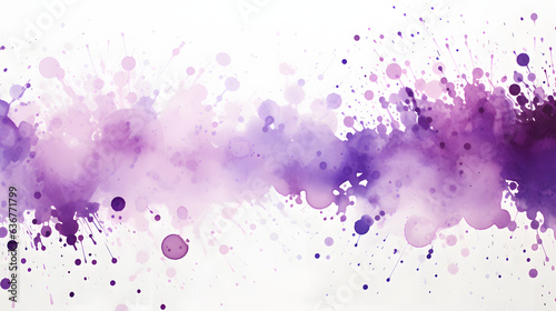 purple watercolor splashes