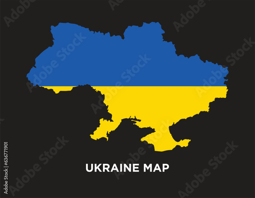 ukrain map vector with white background