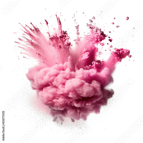 Baby Pink Powder Explosion, Illustration, HD, PNG