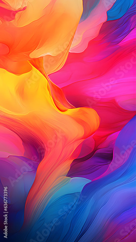 abstract colorful background phone with waves