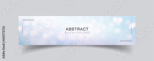 Linkedin banner design with shiny light background