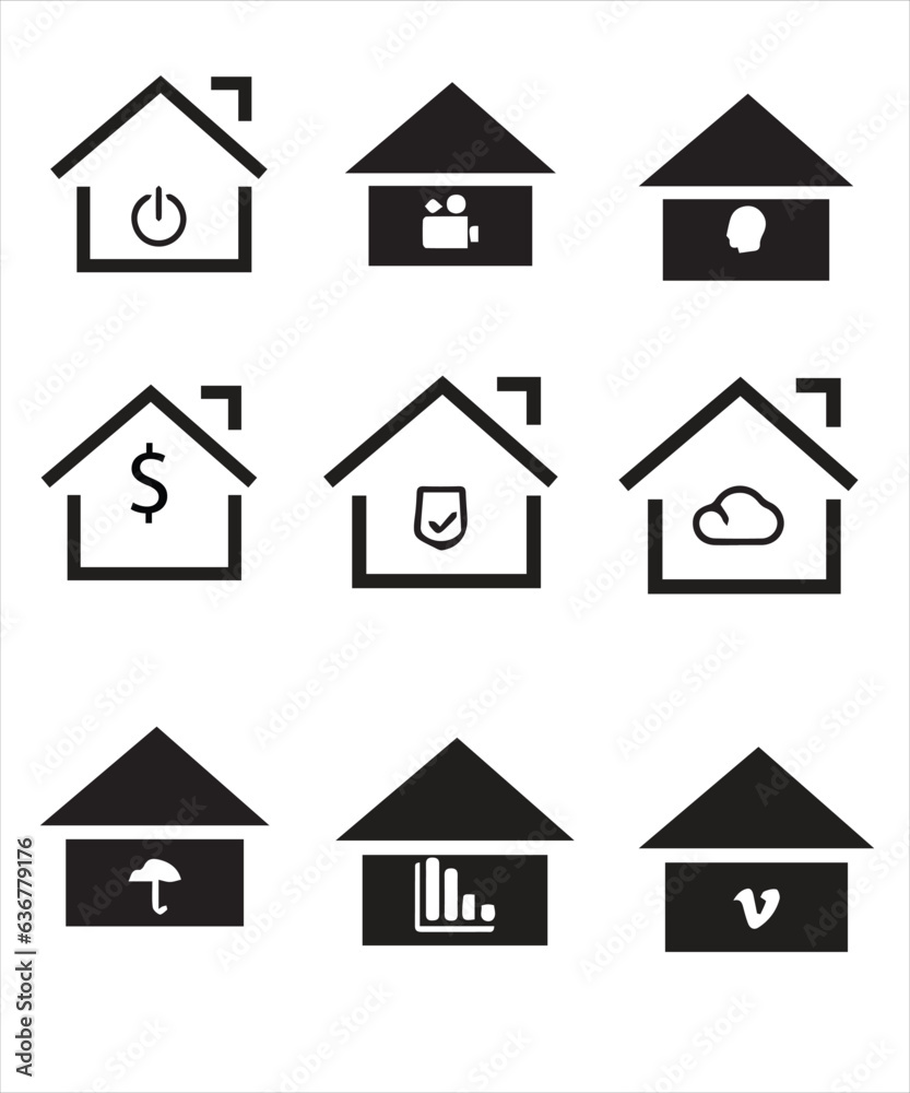 Set of thin line icons of homes and real estate. Outline symbol collection. Editable vector stroke. 256x256 Pixel Perfect scalable to 128px, 64px... Set of thin line icons of homes and real estate. Outline symbol collection. Editable vector stroke. 256x256 Pixel Perfect scalable to 128px, 64px...