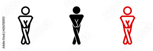 Men icon. restroom sign for mobile concept and web design. vector illustration