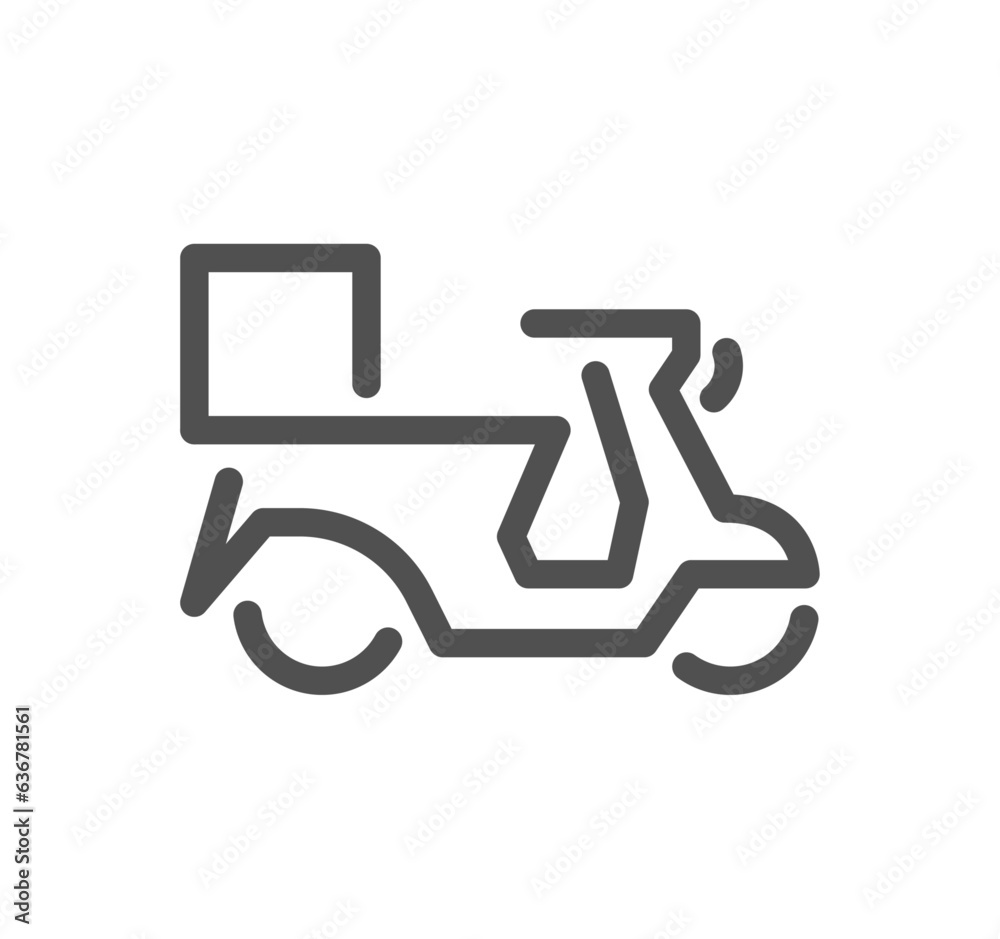 Food and package delivery related icon outline and linear vector. Food and package delivery related icon outline and linear vector.