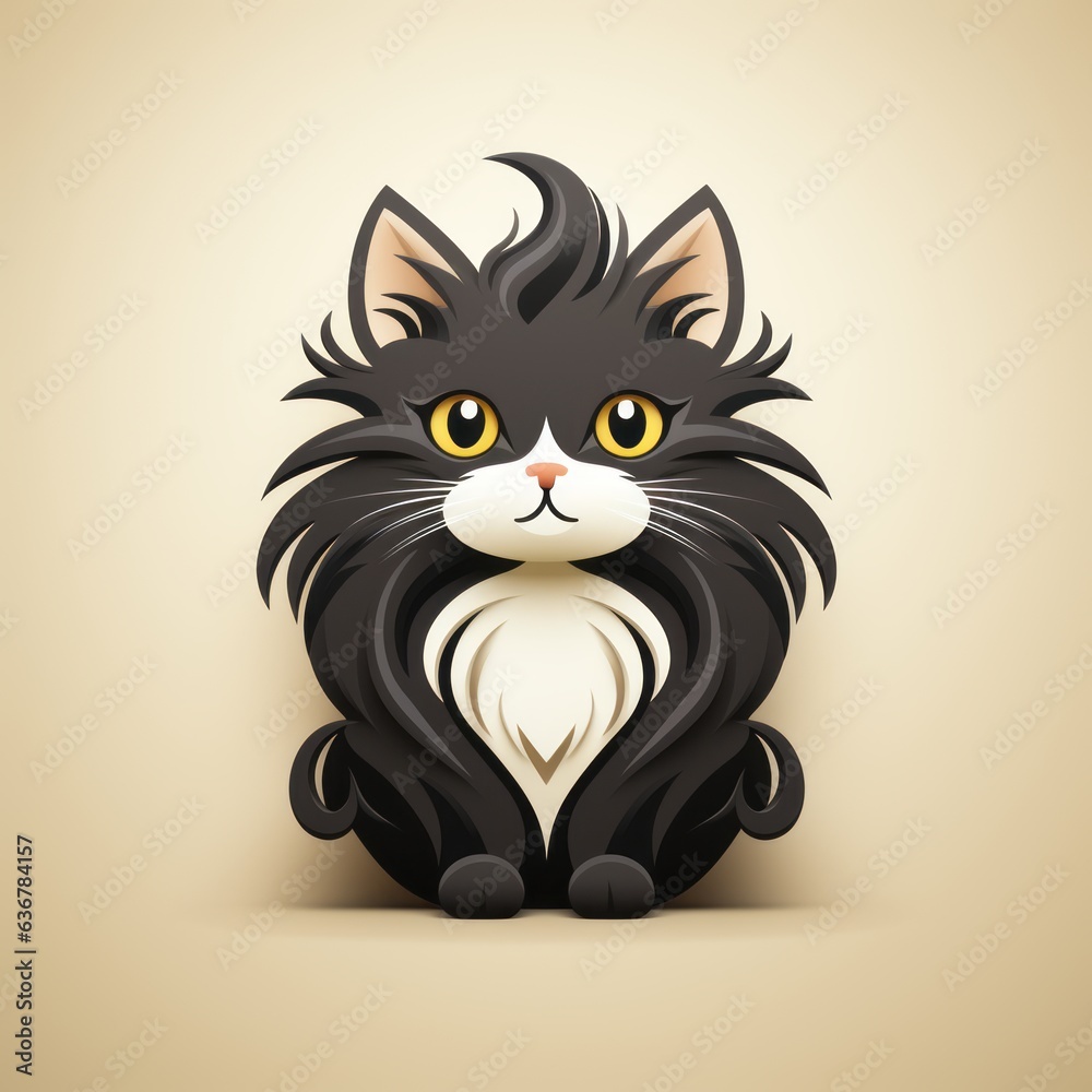 cat avatar minimalist outline graphic cat avatar minimalist outline graphic