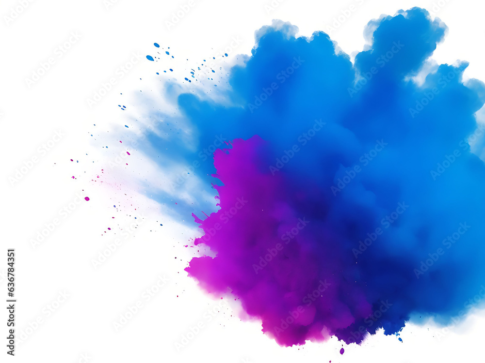 abstract powder splatted background. blue powder explosion on transparent background. Colored cloud. Colorful dust explode. Paint Holi abstract powder splatted background. blue powder explosion on transparent background. Colored cloud. Colorful dust explode. Paint Holi