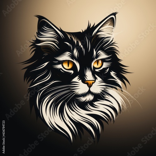 cat minimalistic avatar © stasknop