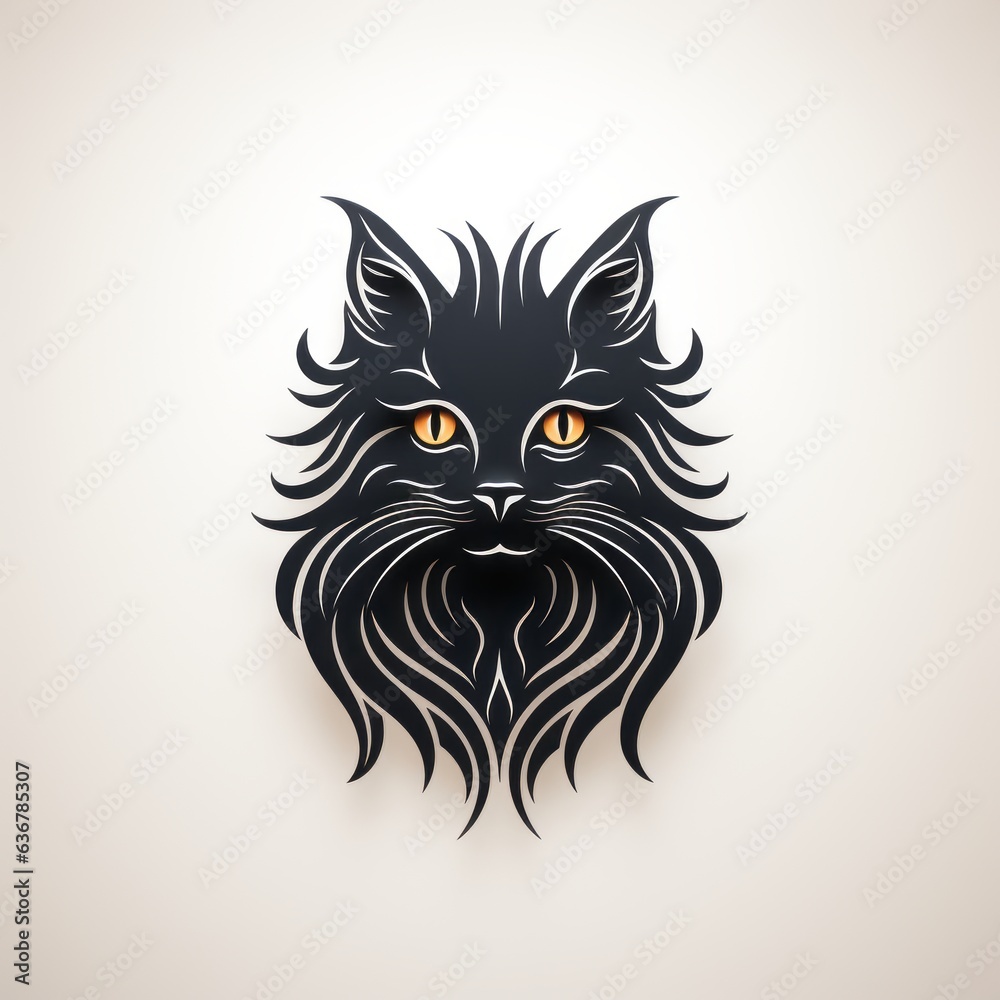 Obraz premium cute cat graphic illustration