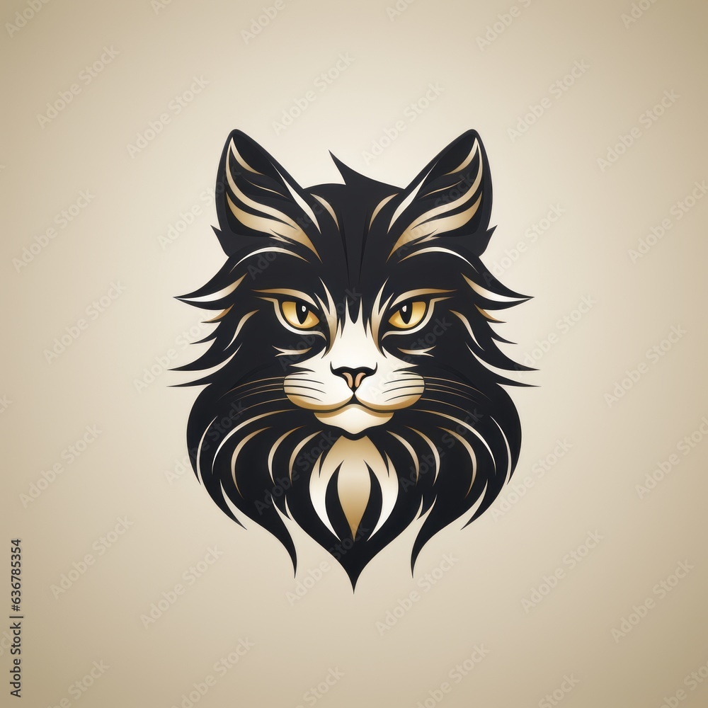 cute cat graphic illustration