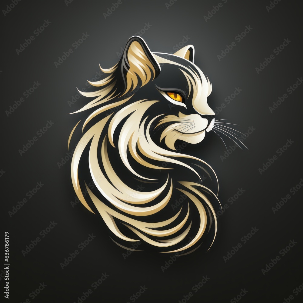 minimalistic cat illustration perfect for avatar minimalistic cat illustration perfect for avatar
