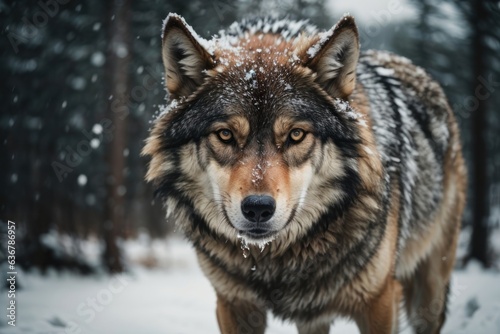 wolf in the snow © Alex