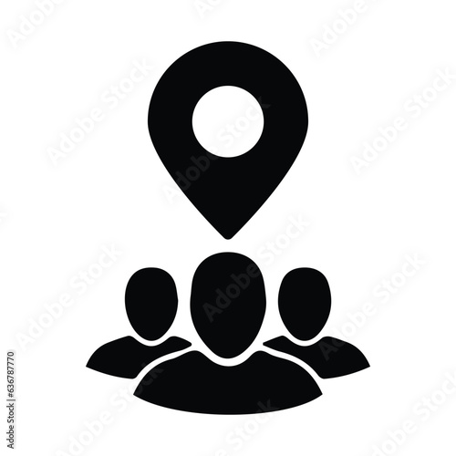 meeting location or team place.concept of real estate company symbol or public space badge