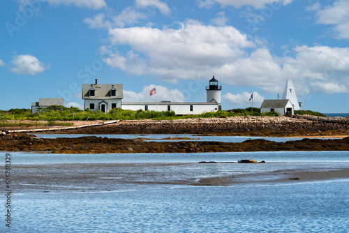 Goat Island Lighthouse on a Summer Day in Maine