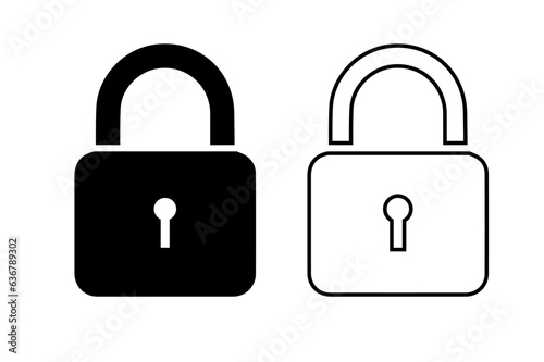 Security Lock Vector Icon Design Art 