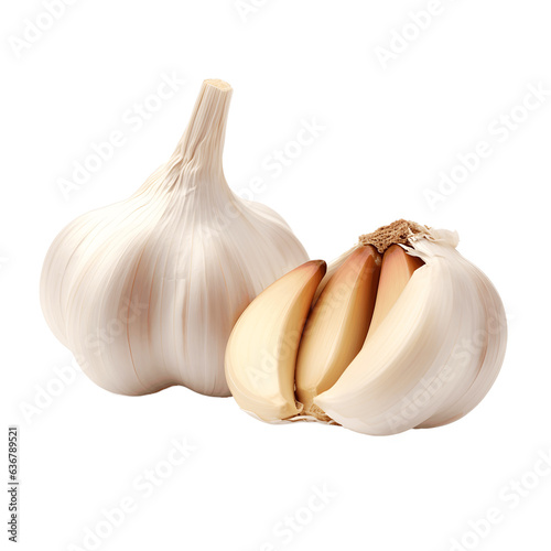 Fresh Garlic Isolated