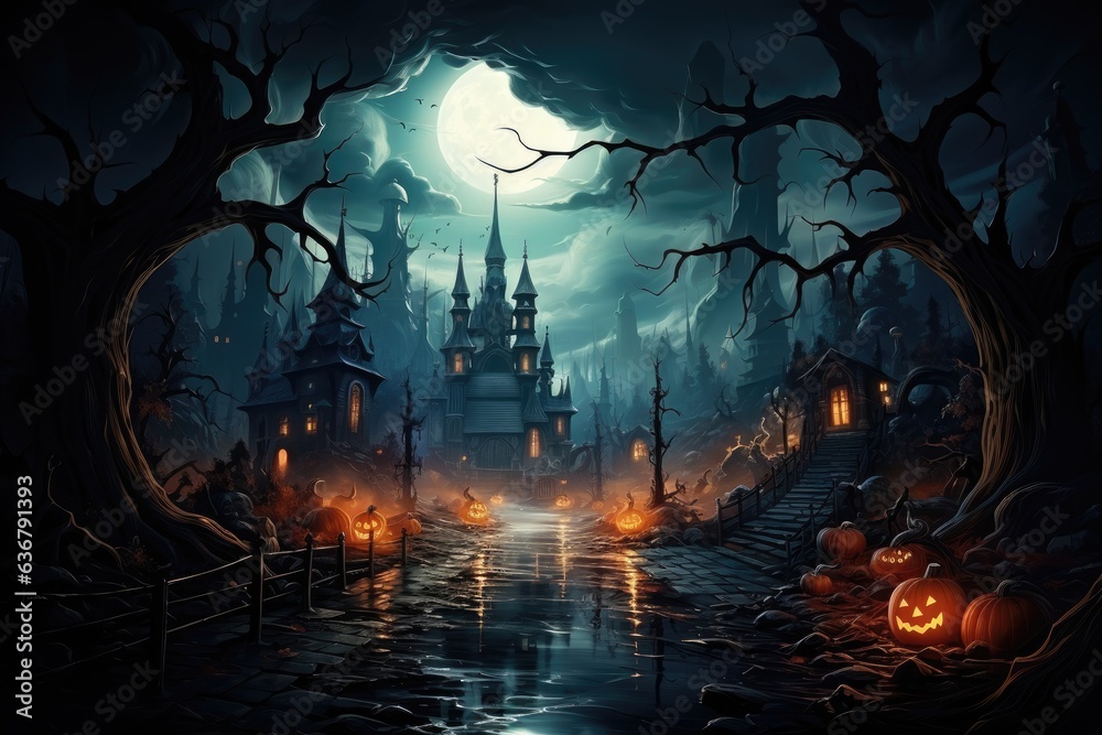 Whimsical Wonders of Halloween: Unveiling a Beautiful and Playful Background Wallpaper