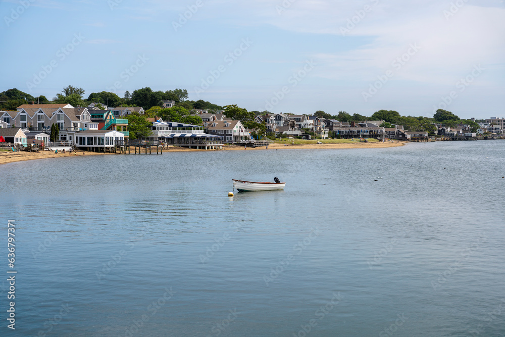 Motor Boat at High Tide Provincetown Cape Cod Motor Boat at High Tide Provincetown Cape Cod