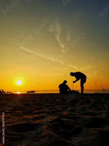 Wallpaper Mural beautiful sunset on the beach in Rewa, Poland Torontodigital.ca