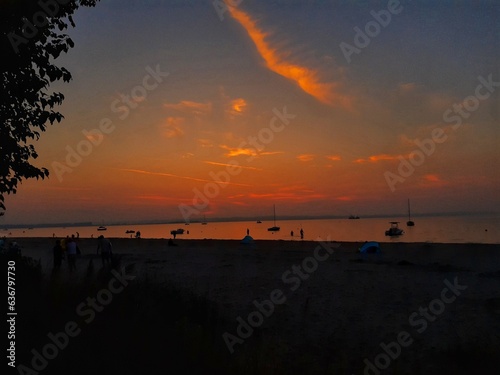 Wallpaper Mural beautiful sunset on the beach in Rewa, Poland Torontodigital.ca