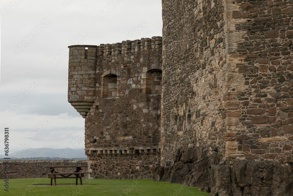 The wall and corner of a old castle The wall and corner of a old castle
