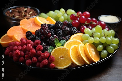 Abundant Delights  Curating a Colorful and Varied Fruit Tray for All Occasions