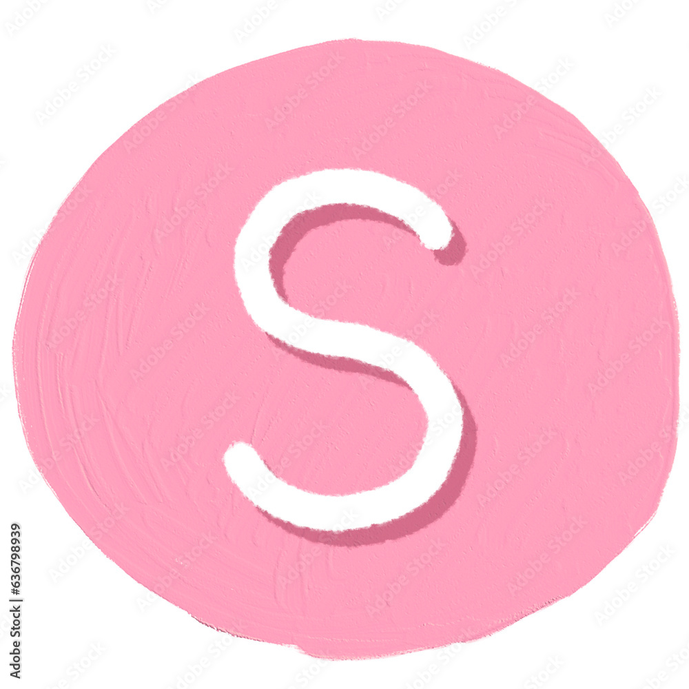 Colorful letter of alphabet