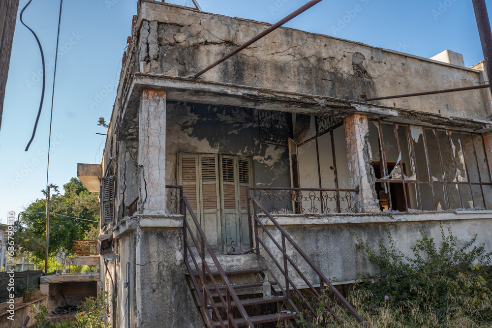 The abandoned city Varosha in Famagusta, North Cyprus. The local name is 