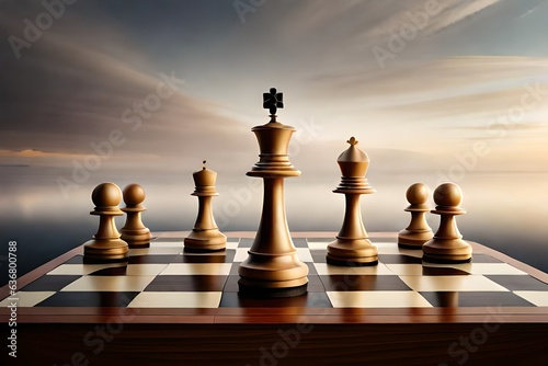 chess pieces on a chessboard