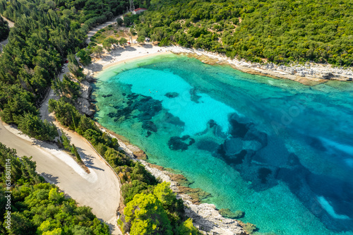 Emplisi bay near Fiskardo town, Kefalonia island, Ionian sea, Greece
