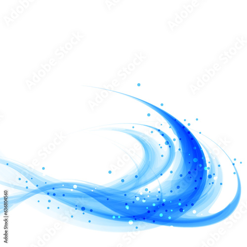 blue delicate wave