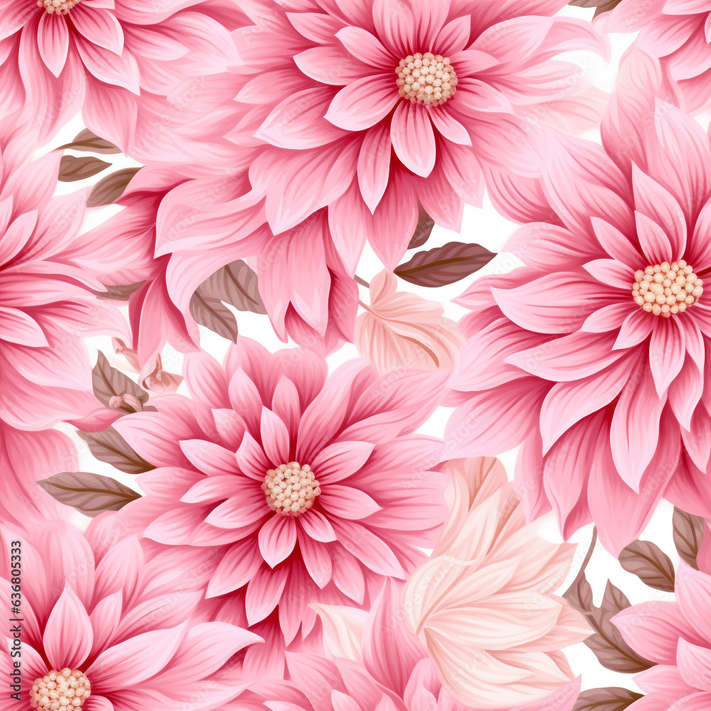 Obraz premium Pink Floral Pattern