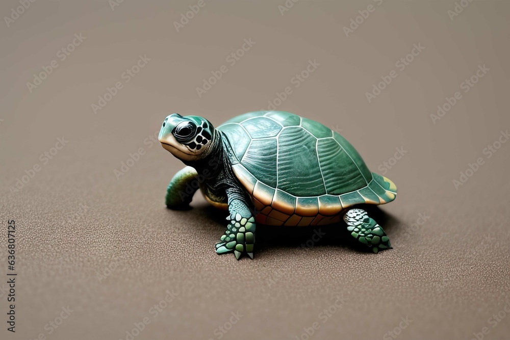 a-small turtle (cute walking little turtle)