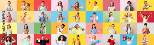 Big collage of little child...