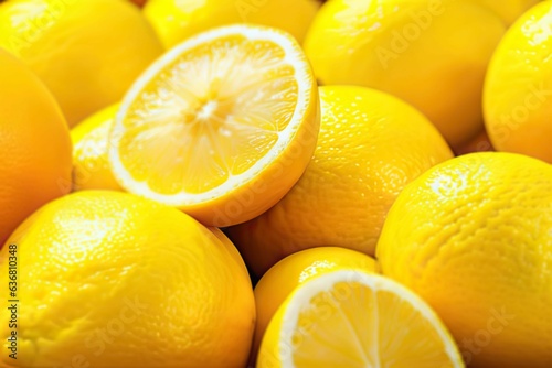fresh lemon, yellow fruits, fruit, yellow lemon
