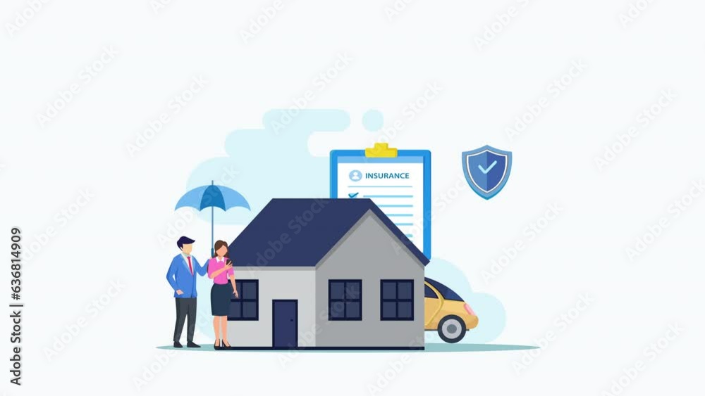 4k animation Family insurance form 4k animation Family insurance form