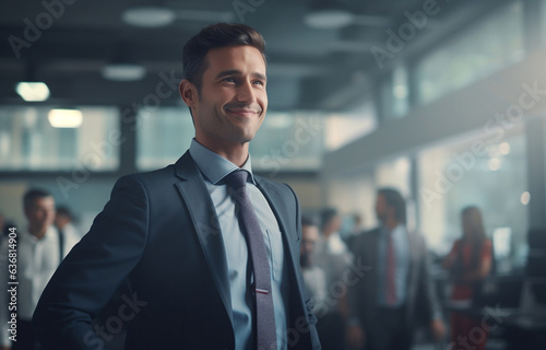 Portrait of a businessman proud of his company