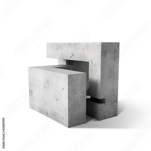 Modern concrete block