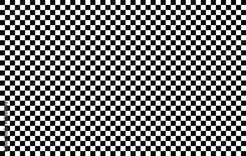 Black and White Checkered Chessboard Squares Pattern Vector