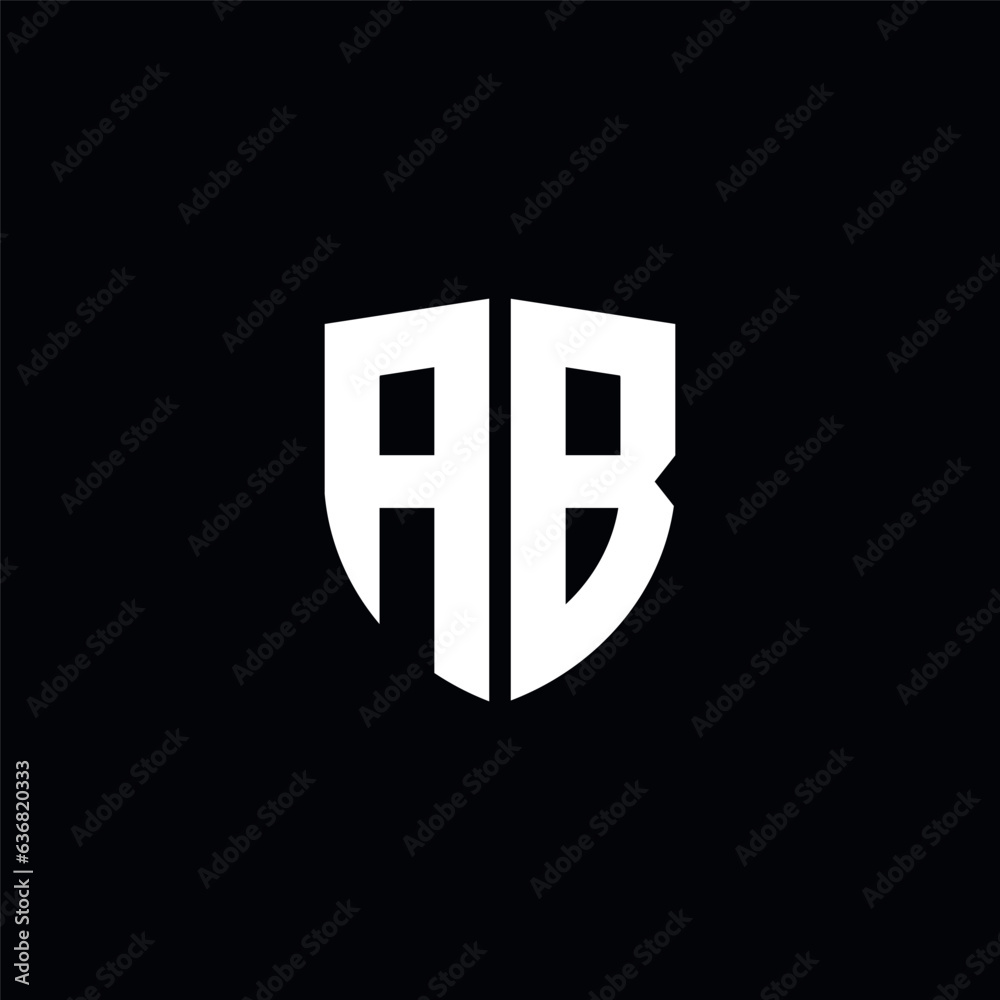 Obraz premium Letter ab or ba logo template