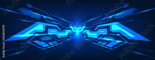 Abstract technology background It is a vector illustration that uses technology elements to make it look more fascinating and suitable for work related to technology