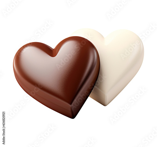 Heart shaped chocolates on transparent background Remove png  Clipping Path