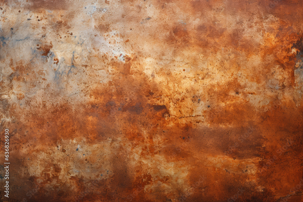 Grunge Rusty Orange-Brown Corten Steel Texture Background
