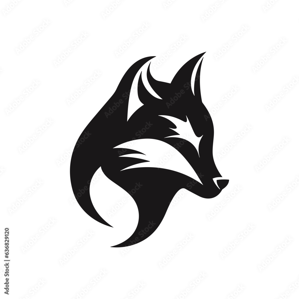 Simple Fox Head Logo Emblem Simple Fox Head Logo Emblem
