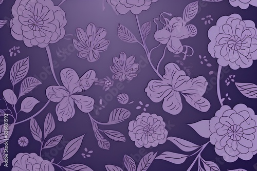 seamless floral pattern made by midjourney