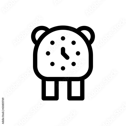 clock line icon