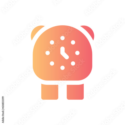 clock flat gradient icon