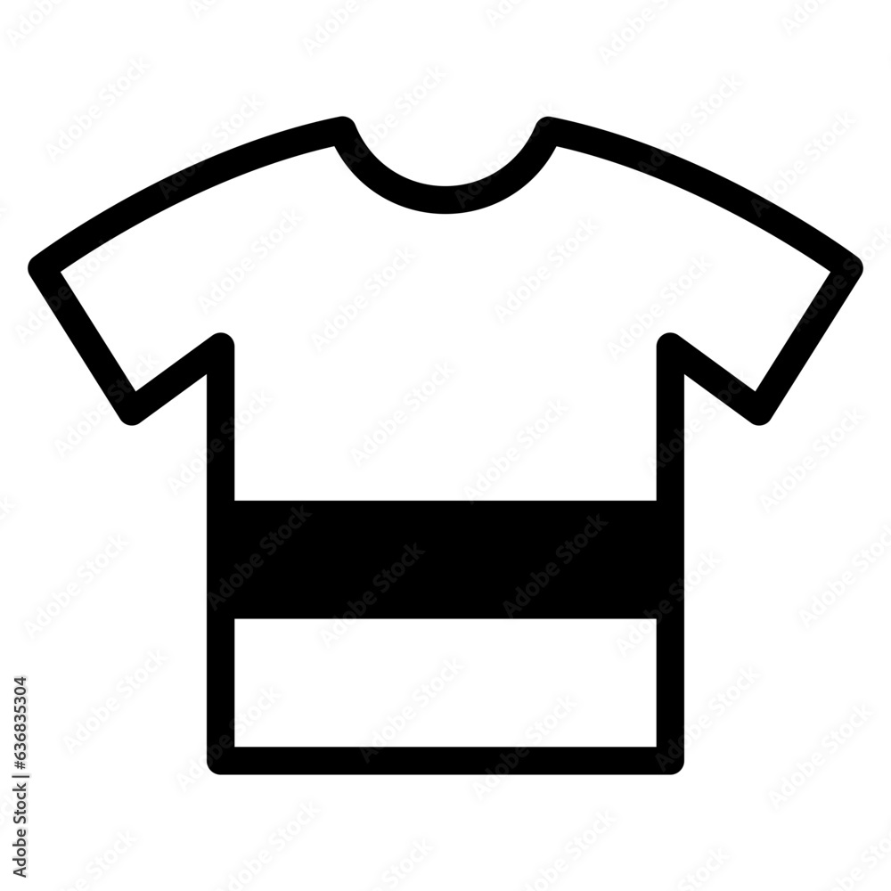 The Black Shirt Icon Symbol is Perfect as an Additional Element to your Design