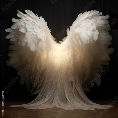 Fototapeta Naklejka Na Ścianę i Meble -  Feathery angel wings