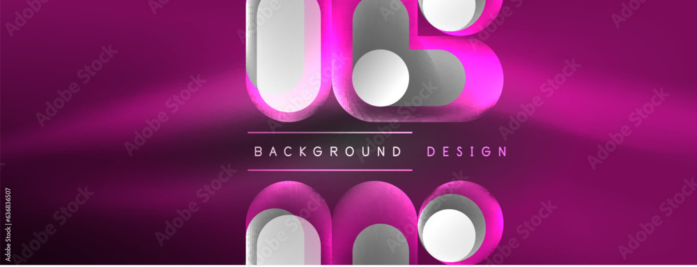 Glowing round shapes abstract background. Template for wallpaper, banner, presentation, background Glowing round shapes abstract background. Template for wallpaper, banner, presentation, background
