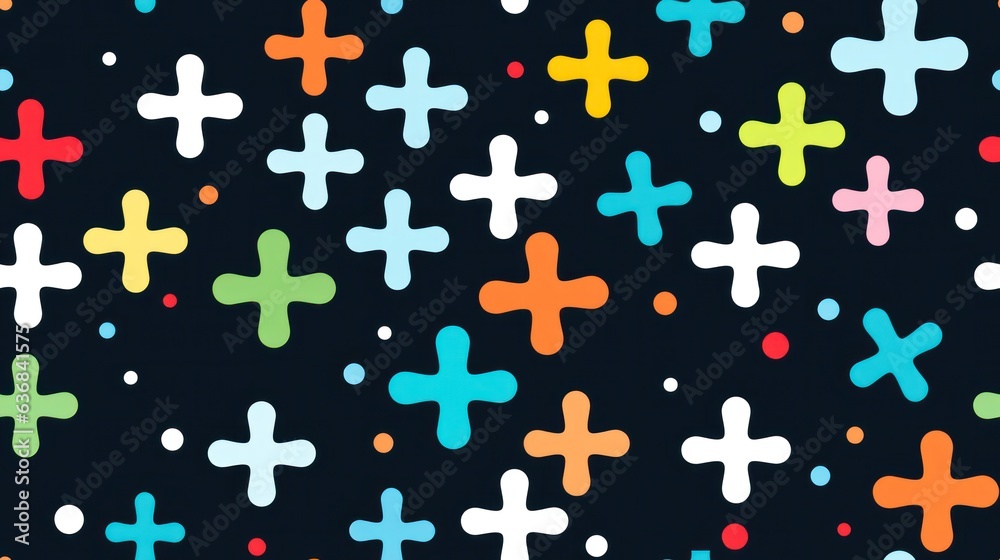 Wallpaper of repeated cross design Wallpaper of repeated cross design